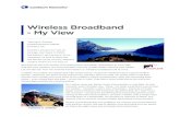 Wireless Broadband - My View