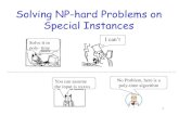 Solving NP-hard Problems on Special Instances