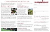 Cultivating Success 2021-2022 Courses