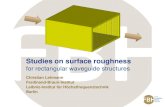 Studies on surface roughness - Events - NPL