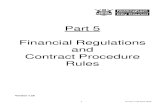 Part 5 Financial Regulations and Contract Procedure Rules