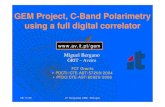 GEM project, C-Band polarimetry using a full digital ...