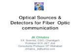 Optical Sources & Detectors for Fiber Optic communication