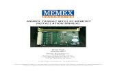 MEMEX YASNAC MX3/LX3 MEMORY INSTALLATION MANUAL