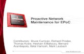 Proactive Network Maintenance for EPoC