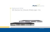 AX Series for Oracle WebLogic 12c - A10 Networks
