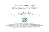 Directory of Chemicals Units: 2017-18