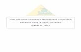 New Brunswick Investment Management Corporation Detailed ...