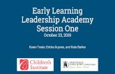 Early Learning Leadership Academy Session One
