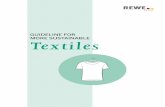 GUIDELINE FOR MORE SUSTAINABLE Textiles