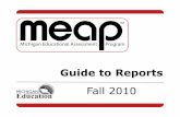 MEAP 2010 Guide to reports - michigan.gov