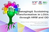Managing& Sustaining Transformation in LGUs through HRM and …