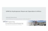 GPM for Hydropower Reservoir Operation in Africa