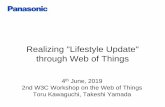 Realizing 'Lifestyle Update' through Web of Things