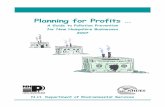 Planning for Profits