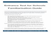 Entrance Test for Schools Familiarisation Guide