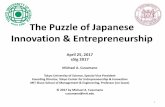 The Puzzle of Japanese Innovation & Entrepreneurship