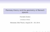 Ramsey theory and the geometry of Banach spaces