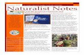Summer, 2020 Naturalist Notes