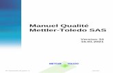 Manuel Qualité Mettler-Toledo SAS