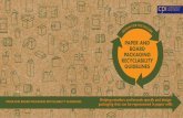 PaPer aND BoarD recyclaBility guiDeliNes