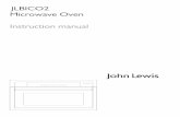 JLBICO2 Microwave Oven Instruction manual