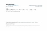 Married Women's Property Law: 1800-1850