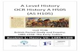 A Level History OCR History A H505 (AS H105)