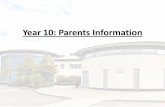 Year 10: Parents Information