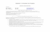 GRADE 7 COURSE OUTLINES - .NET Framework