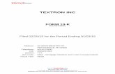 TEXTRON INC - Annual report