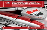 Articles By-lAws regulAtions History