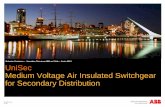 Junio 2913 UniSec Medium Voltage Air Insulated Switchgear ...