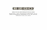 2017 E-Z-GO Retail Price List Express, TXT Freedom/Shuttle ...