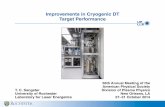 Improvements in Cryogenic DT Target Performance