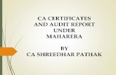 CA CERTIFICATES AND AUDIT REPORT UNDER MAHARERA BY …