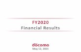FY2020 Financial Results - NTT Docomo