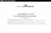 AntMiner D3 Installation Guide Manual - zeusbtc.com