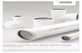 RAUPIANO PLUS AND LIGHT WASTE WATER SYSTEMS