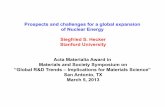 Prospects and challenges for a global expansion of Nuclear ...
