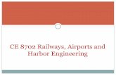 CE 8702 Railways, Airports and Harbor Engineering