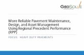 More Reliable Pavement Maintenance, Design, and Asset ...
