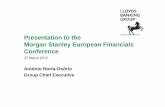 Presentation to the Morgan Stanley European Financials ...
