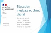 Education musicale et chant choral