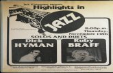 Highlights in Jazz Concert 039 - Solos and Duets