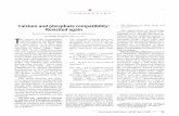 Calcium and phosphate compatibility: • The influence of ...