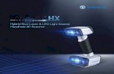 Hybrid Blue Laser & LED Light Source Handheld 3D Scanner