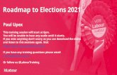 Roadmap to Elections 2021 - Labour Party