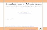 Hadamard Matrices - WordPress.com