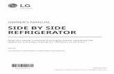 OWNER’S MANUAL SIDE BY SIDE REFRIGERATOR
